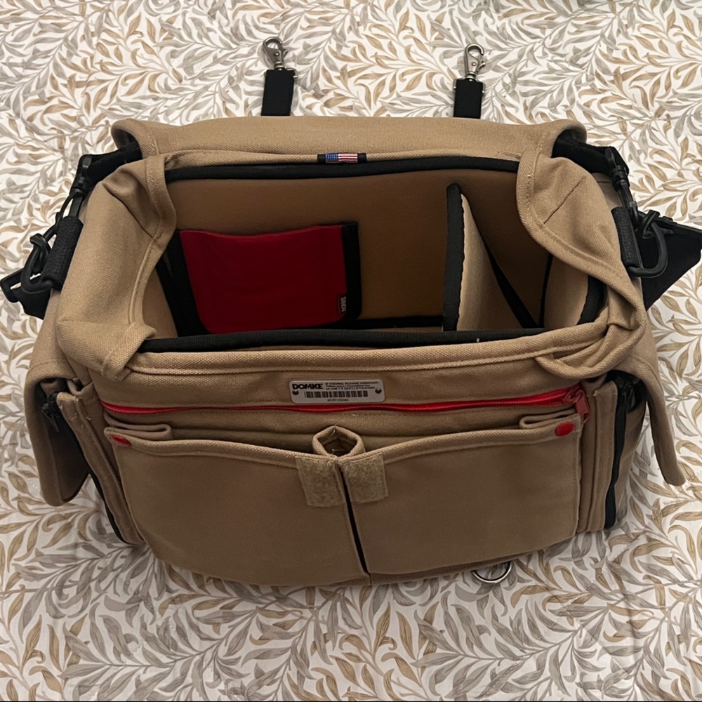 Domke Tan Camera Bag with Black Accents